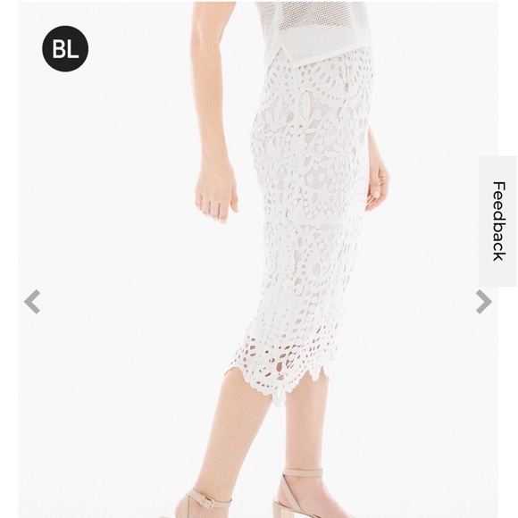 Chico’s NWT Black Label Midi Lace Skirt size 0= Small=size 4 - Picture 2 of 14
